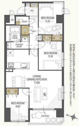 セザール麻生東 3階 3LDK 物件詳細