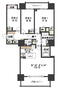 クリーンリバーフィネス札幌ミッドステージフロント 3LDK、価格4980万円、専有面積83.76m<sup>2</sup>、バルコニー面積14.02m<sup>2</sup> 間取り図（３LDK）