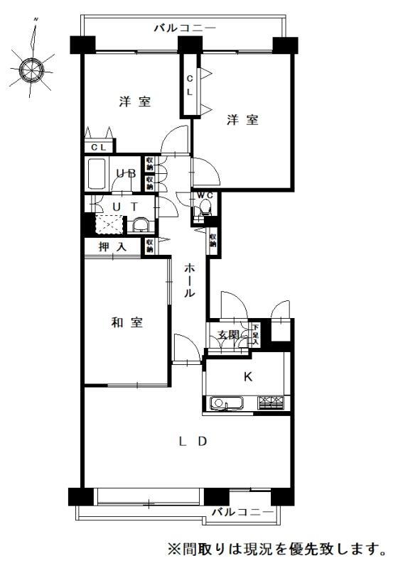 ディアハイム山鼻南 7階 3LDK 物件詳細