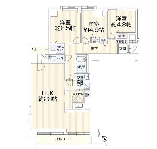 北九条シティハウス 1階 3LDK 物件詳細