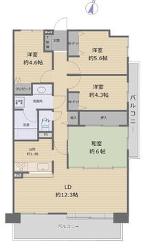 黒松シティハウス 4LDK、価格2380万円、専有面積80.92m<sup>2</sup> 