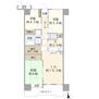 エクレール多賀城中央ヒルズⅡ 3LDK+S（納戸）、価格2080万円、専有面積64.41m<sup>2</sup>、バルコニー面積9.15m<sup>2</sup> 