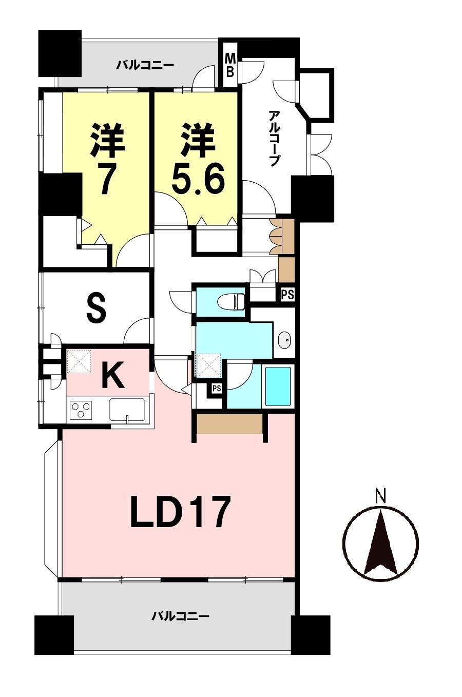 ◆◇　Ｄ’クラディア神明　３階　◇◆ 3階 2SLDK 物件詳細