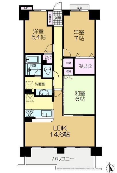 エステプラザ京成佐倉駅前 15階 3LDK 物件詳細