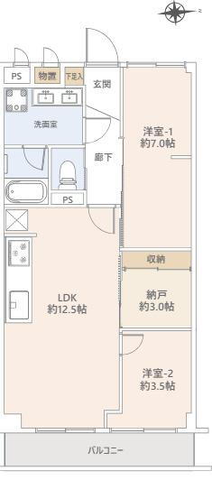 コーラルハイツ志木Ⅱ壱番館 4階 2SLDK 物件詳細