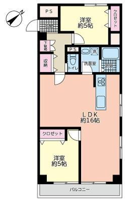 ニックハイム鶴見第５ 5階 2LDK 物件詳細