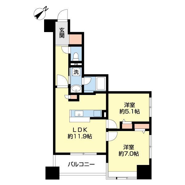 サンクレイドル横濱 10階 2LDK 物件詳細
