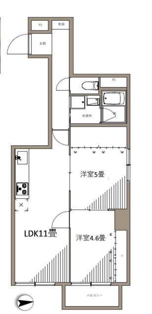ライオンズマンション大森本町 6階 2LDK 物件詳細