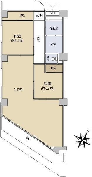 戸山マンション 2LDK、価格4790万円、専有面積72.67m<sup>2</sup> 