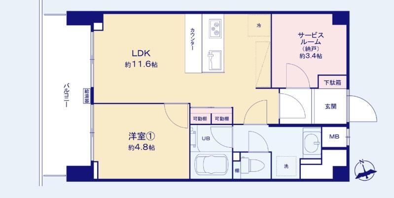南青ハイツ 2階 1SLDK 物件詳細
