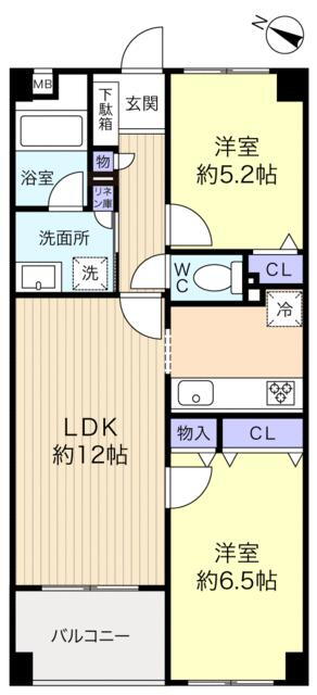 レアシス八千代・大和田 2階 2LDK 物件詳細