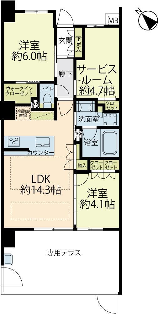 リストレジデンス湘南辻堂 1階 2SLDK 物件詳細