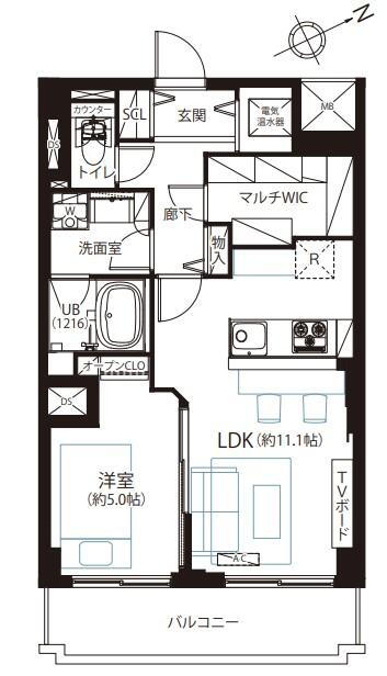 キョウエイハイツ田町 9階 1LDK 物件詳細