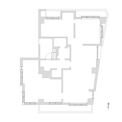 ＭＪハイツ 3LDK、価格7680万円、専有面積96.91m<sup>2</sup>、バルコニー面積11.8m<sup>2</sup> ※スケルトン状態での販売です。