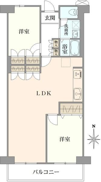 赤羽神谷サンハイツ 4階 2LDK 物件詳細