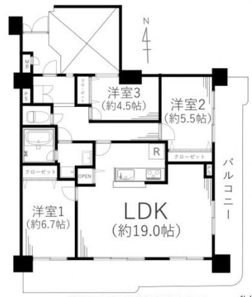 ライオンズマンション相鉄いずみ野 6階 3LDK 物件詳細