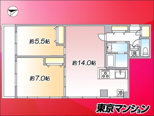 東中野コーポ 3階 2LDK 物件詳細