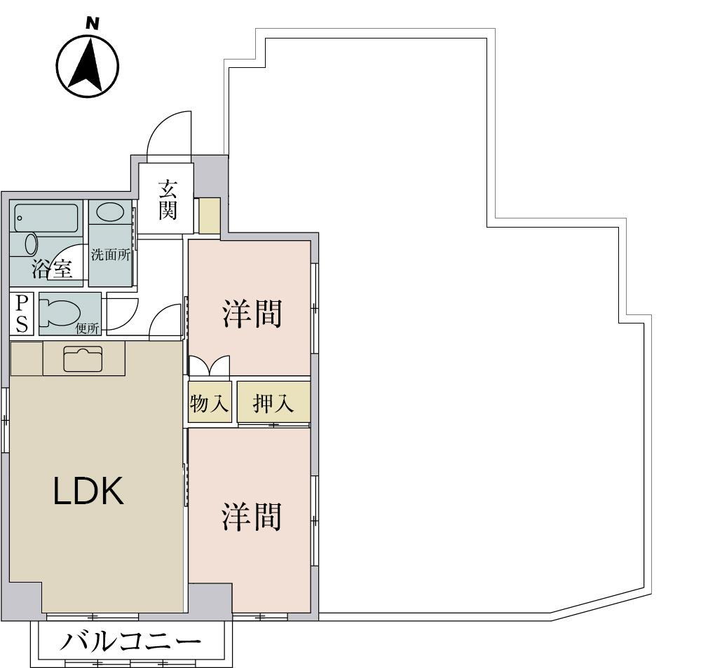 ルックハイツ北新宿壱番館 5階 2LDK 物件詳細