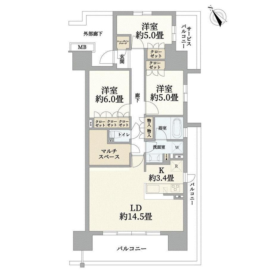 ファインシティ東松戸モール＆レジデンス 10階 3LDK 物件詳細