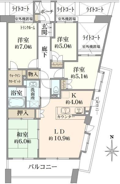 コープ鎌倉 13階 4LDK 物件詳細