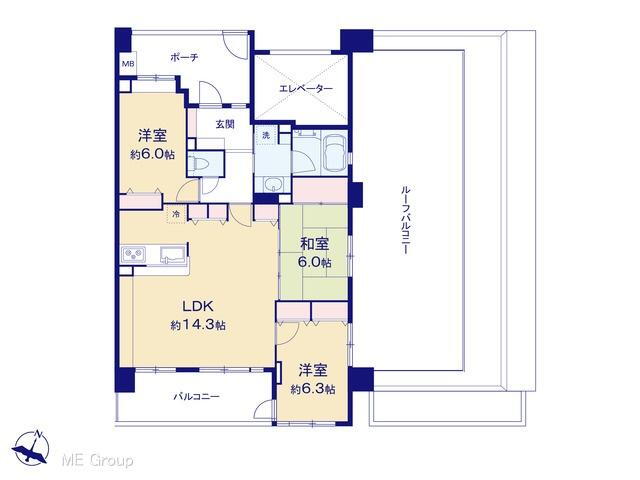コスモシティ川越 11階 3LDK 物件詳細