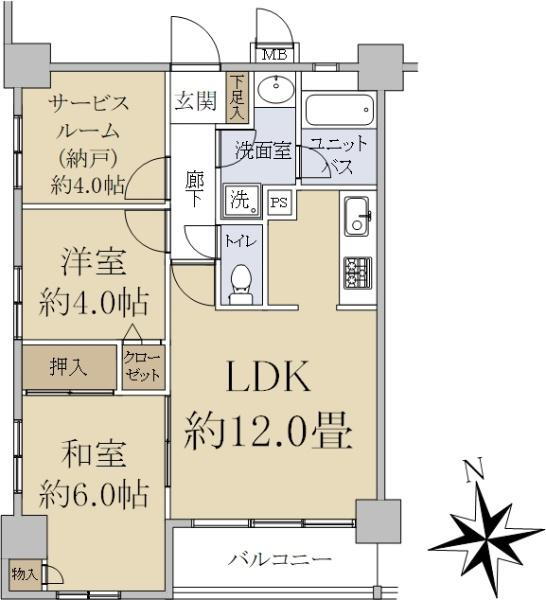 ヴィアーレタワー西川口 5階 2SLDK 物件詳細