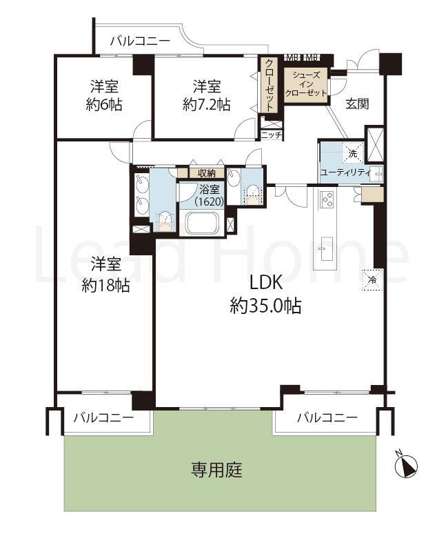 コスモリヴェール世田谷弦巻Ⅱ 1階 3LDK 物件詳細