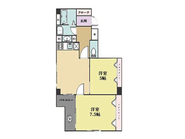 ジエムわらび南館 3階 2LDK 物件詳細