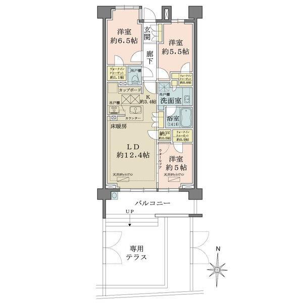 ザ・パークハウス駒沢レジデンス 1階 3LDK 物件詳細