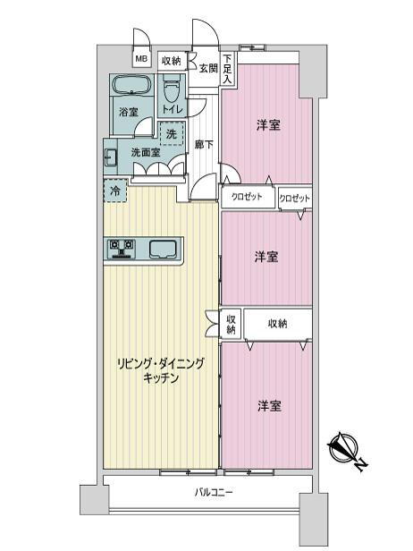リベラル伊勢佐木町 4階 2SLDK 物件詳細