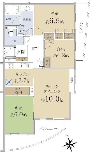 世田谷桜丘シティハウス 3階 3LDK 物件詳細