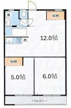 塚越住宅 2階 2DK 物件詳細