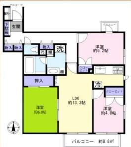 カーサ大泉学園 2階 3LDK 物件詳細
