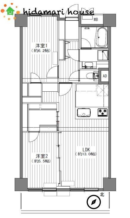 伊奈町小室　中古マンション　第二サンライズ伊奈 7階 2LDK 物件詳細