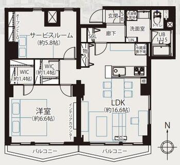 ニュー松が谷マンション 1LDK+S（納戸）、価格3299万円、専有面積70m<sup>2</sup> 1SLDK　収納がたくさんあります！！