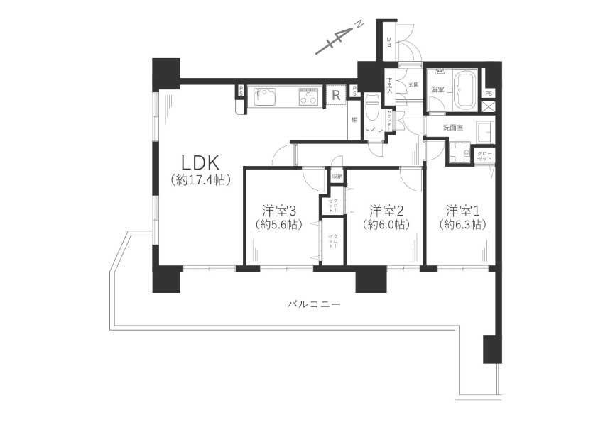 グランシティ横濱保土ヶ谷 3階 3LDK 物件詳細