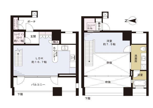 ワールドシティタワーズ　ブリーズタワー 7階 1LDK 物件詳細