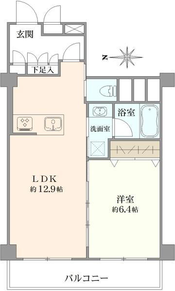 ＮＫ五反田コータース 6階 1LDK 物件詳細