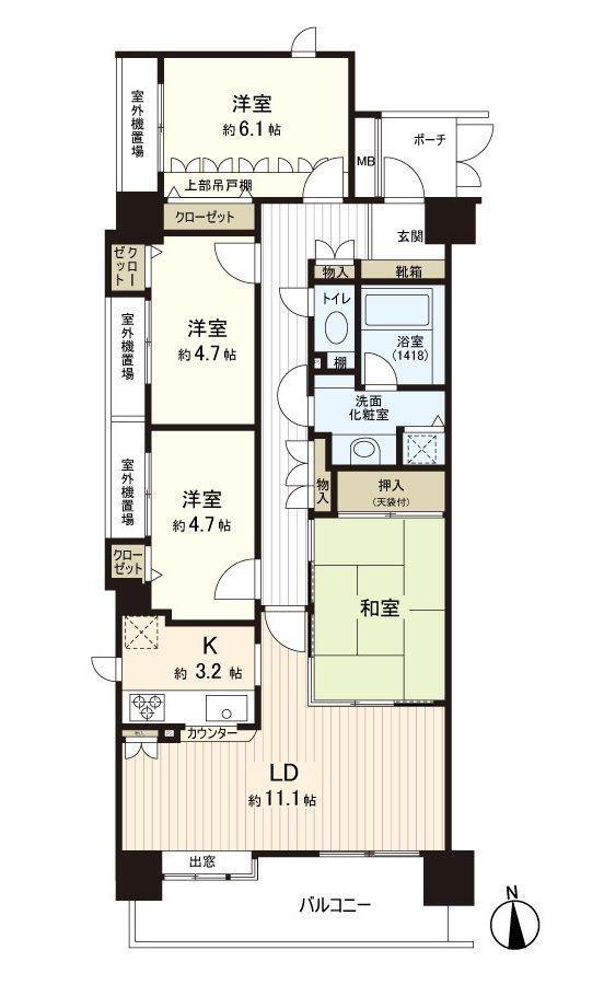 グランパセオ新小岩 13階 4LDK 物件詳細