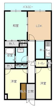 ナイスアーバン上小出４０３号室 3LDK、価格800万円、専有面積52.77m<sup>2</sup> 