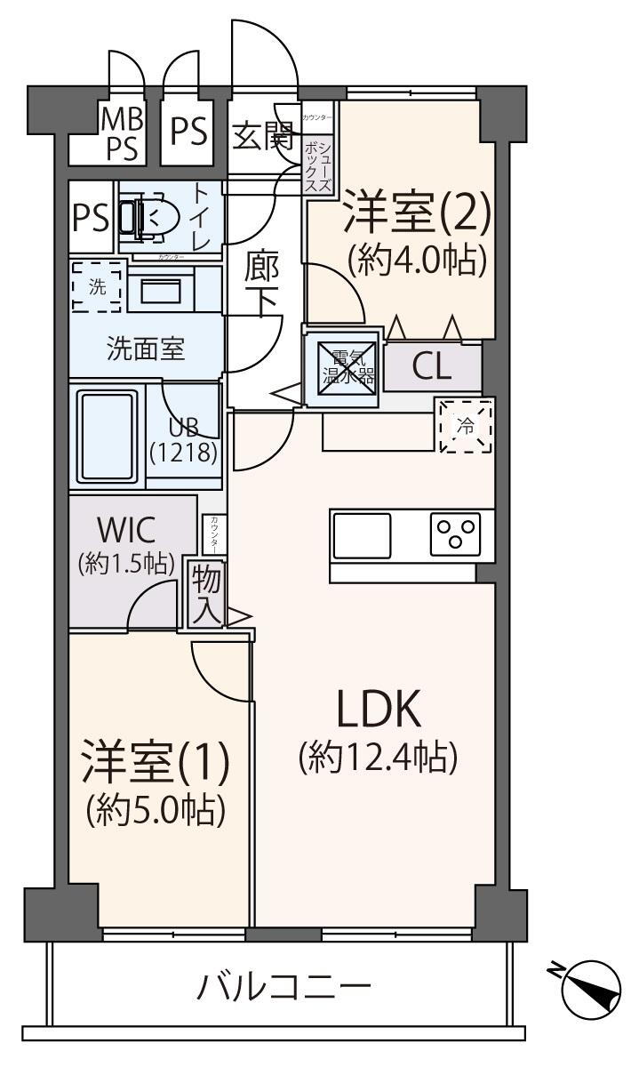 バロール代々木　５階 5階 2LDK 物件詳細