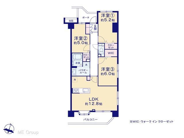 ダイアパレス東浦和ＩＩ 2階 3LDK 物件詳細