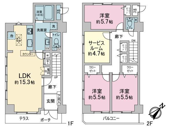 横浜ダイヤモンドマンション 1階 3SLDK 物件詳細