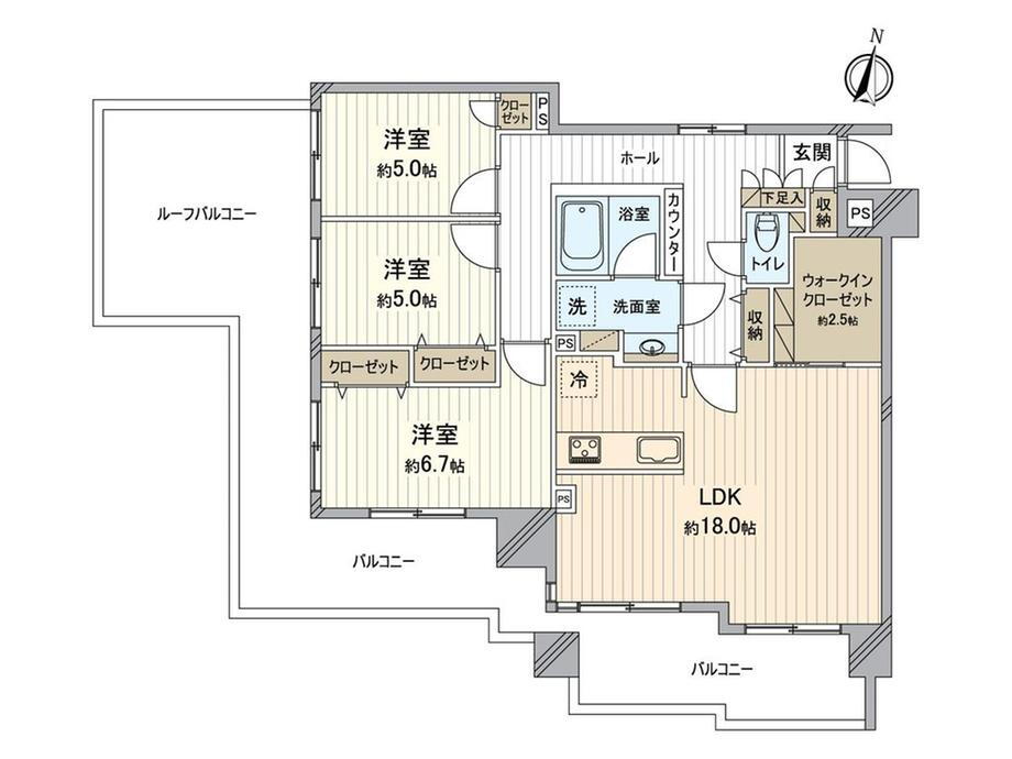 ドラゴンマンション多摩学園都市伍番館 8階 3LDK 物件詳細
