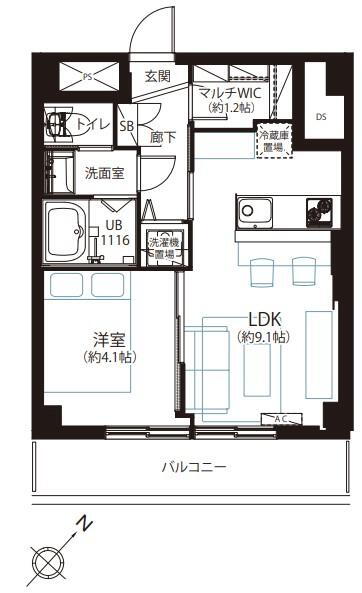 初台ハイツ 10階 1LDK 物件詳細