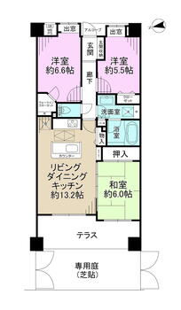 ライオンズガーデンシティ戸塚 3LDK、価格4880万円、専有面積70.07m<sup>2</sup> 