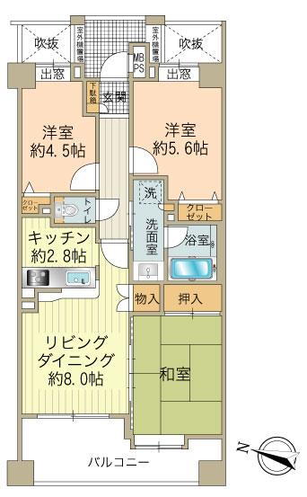 ライオンズガーデン京王南大沢 4階 3LDK 物件詳細