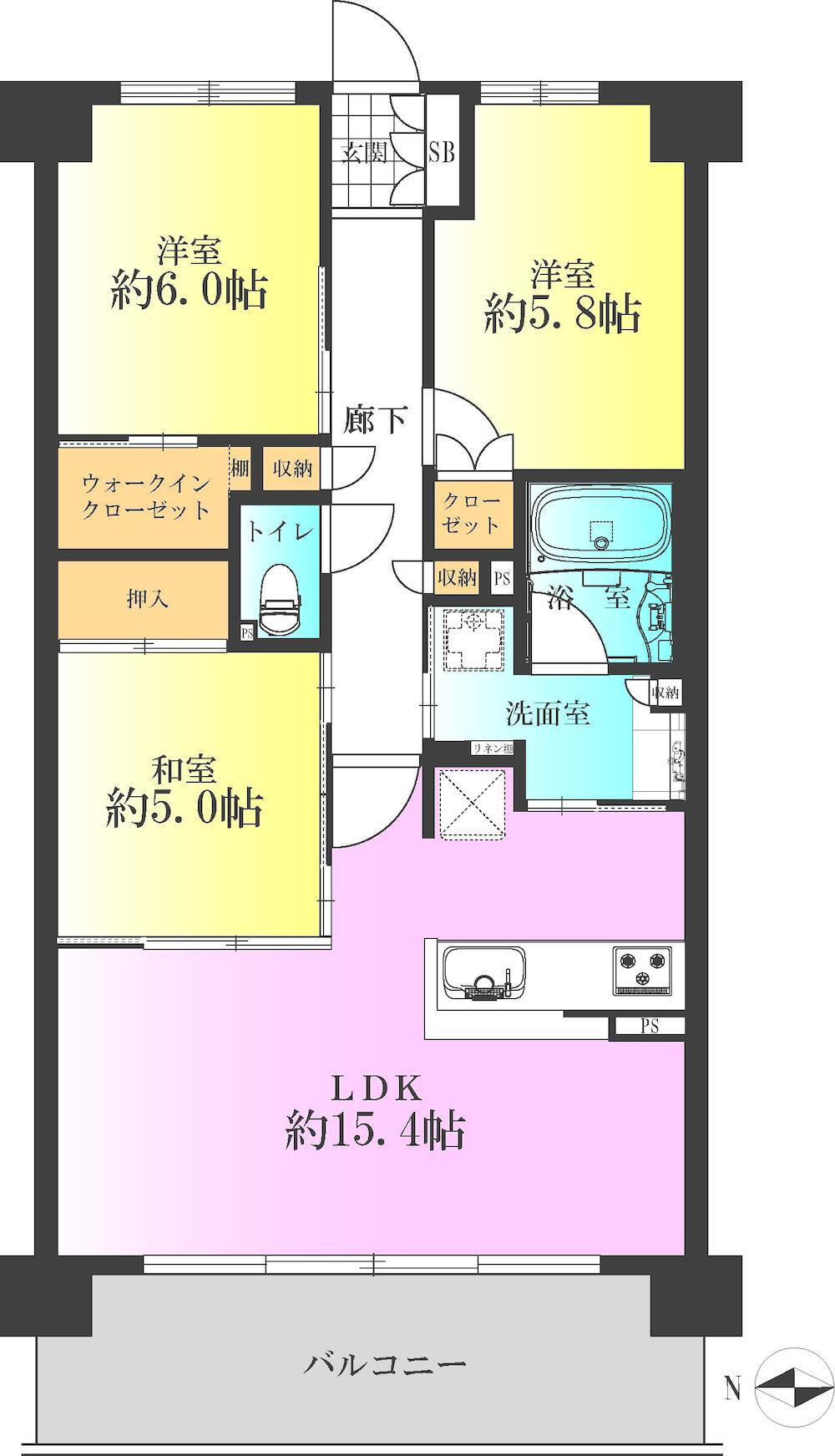 アドグランデ松戸 3階 3LDK 物件詳細