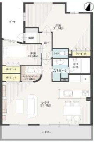 トーキョーガーデンスイート 2LDK、価格5980万円、専有面積81.46m<sup>2</sup>、バルコニー面積18.01m<sup>2</sup> ◆室内見学可能◆<BR>【0120-388-208】までお電話ください。