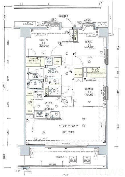 プレシス南砂町ＤＯＵＸ 3階 3LDK 物件詳細